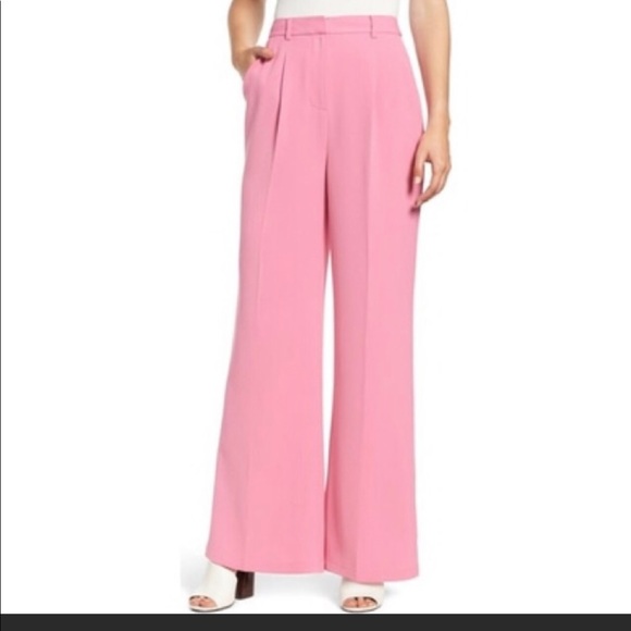 Leith Pink High Waist Flare Pants - Picture 5 of 6